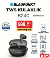 BLAUPUNKT B240 TWS KULAKLIK BLAUPUNKT B240 TWS KULAKLIK